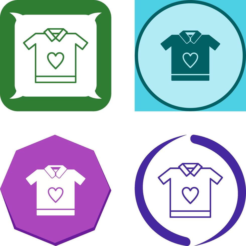 T Shirt Icon Design vector