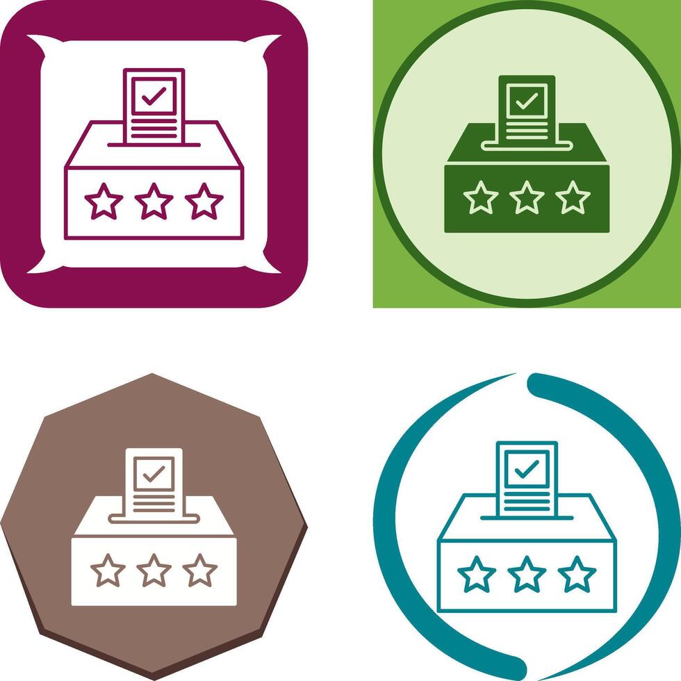 Ballot Icon Design vector