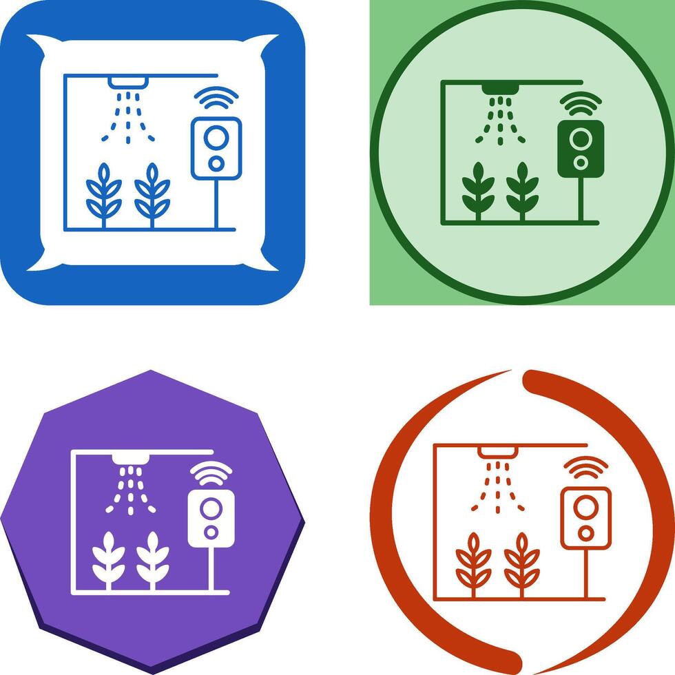Smart Farm Icon Design vector