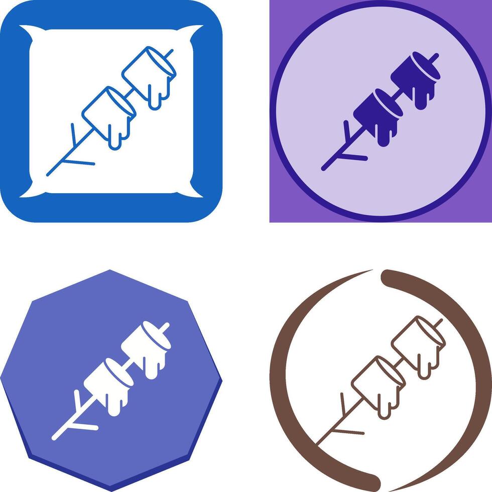 Marshmallows Icon Design vector