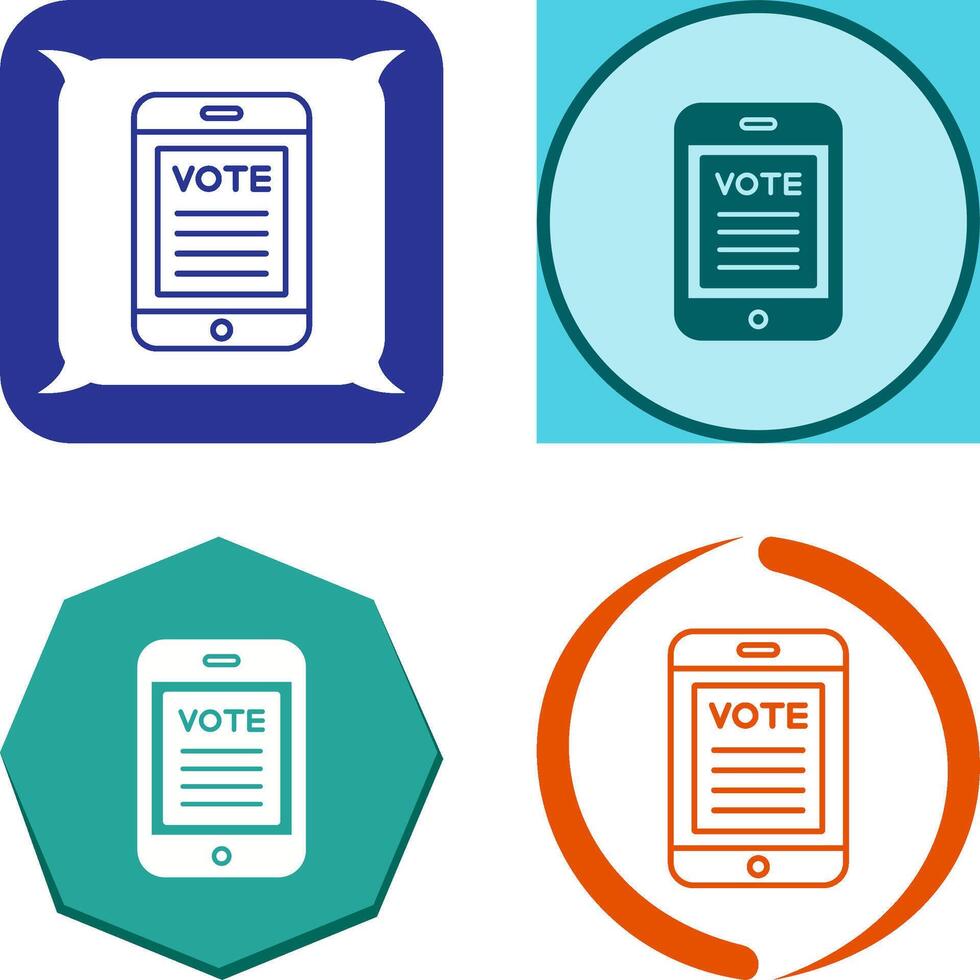Vote Icon Design vector