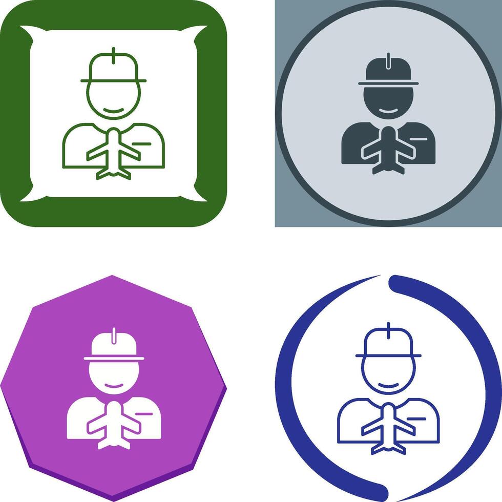 Worker Icon Design vector