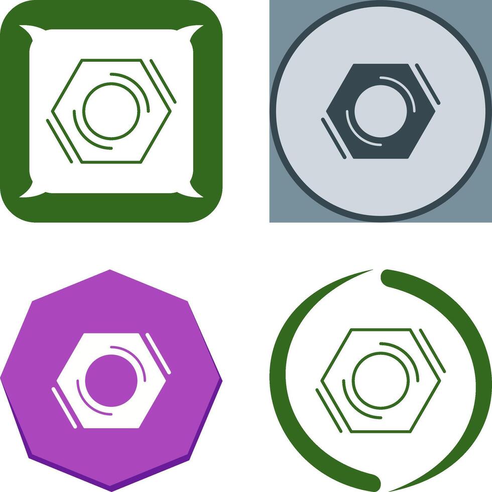 Nut Icon Design vector