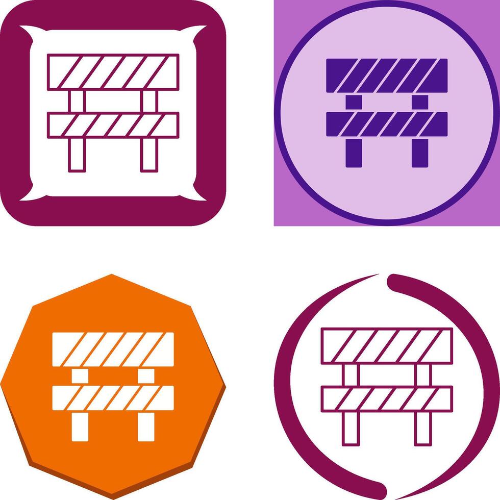 Barrier Icon Design vector