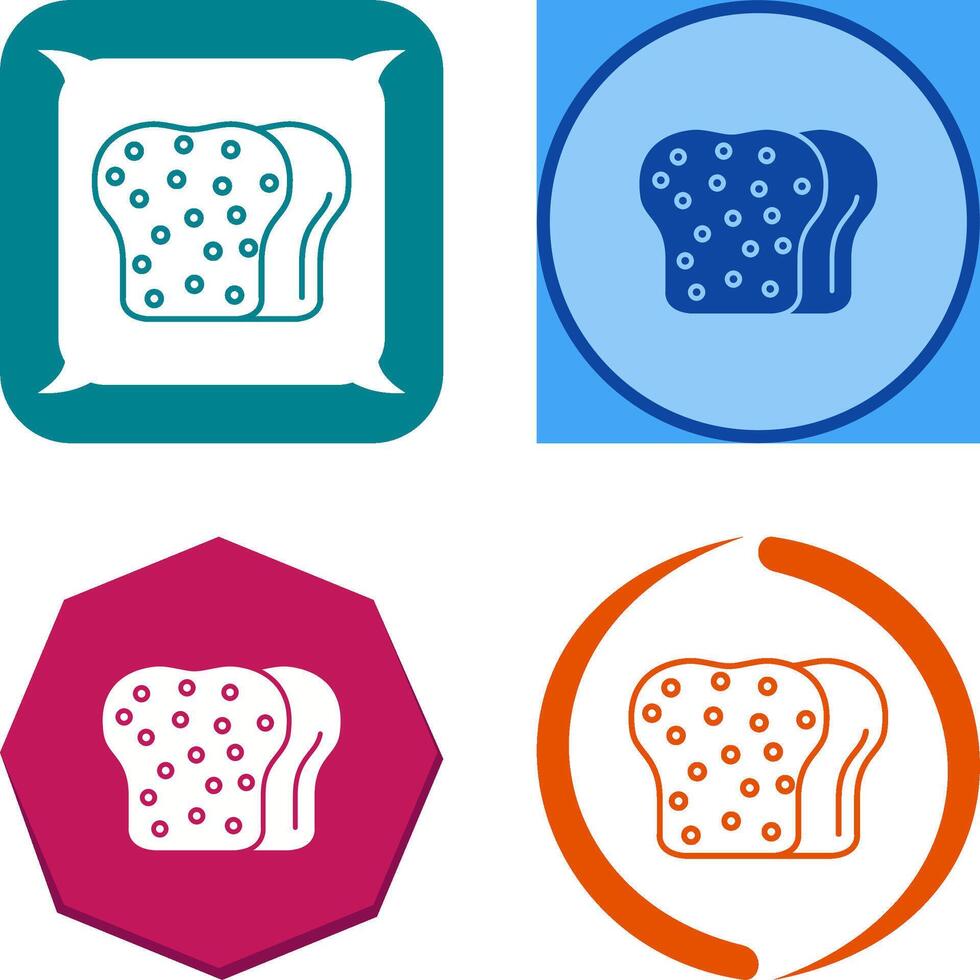 Toast Icon Design vector