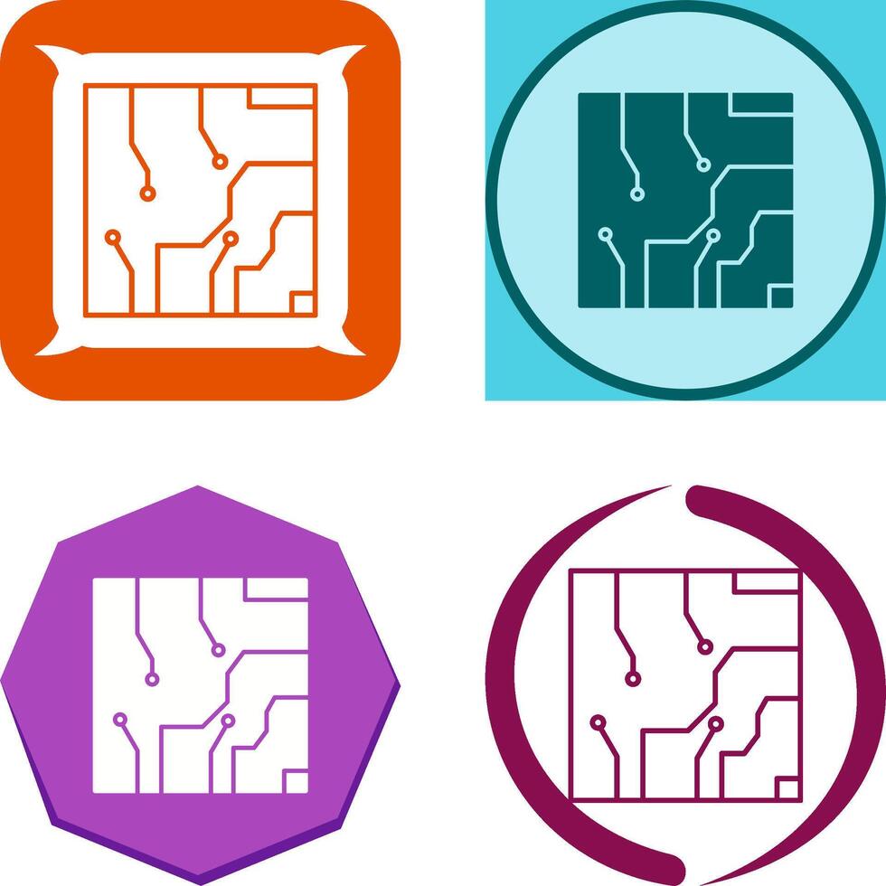 Electrical circuit Icon Design vector