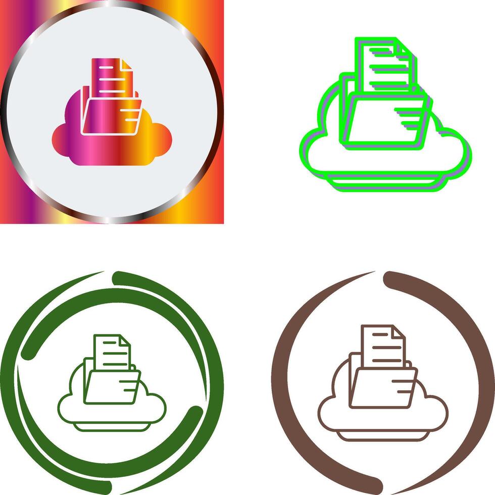 Cloud Icon Design vector