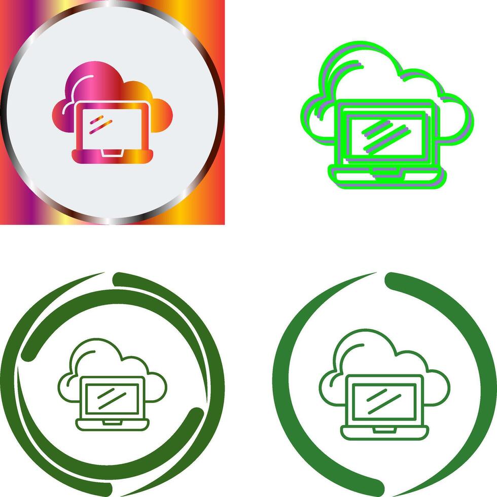 Laptop Icon Design vector