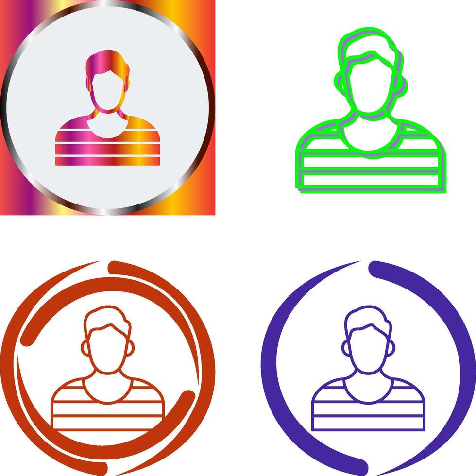 Prisioner Icon Design vector