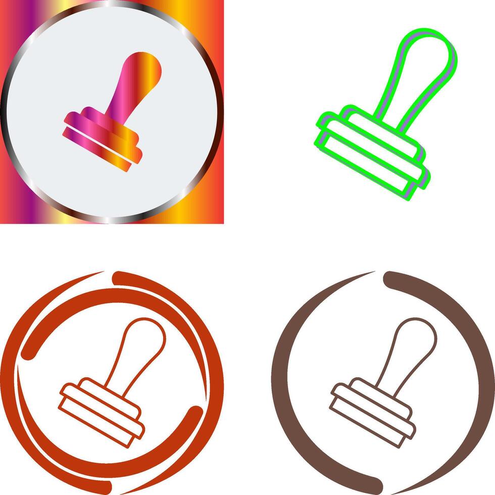 Stamp Icon Design vector