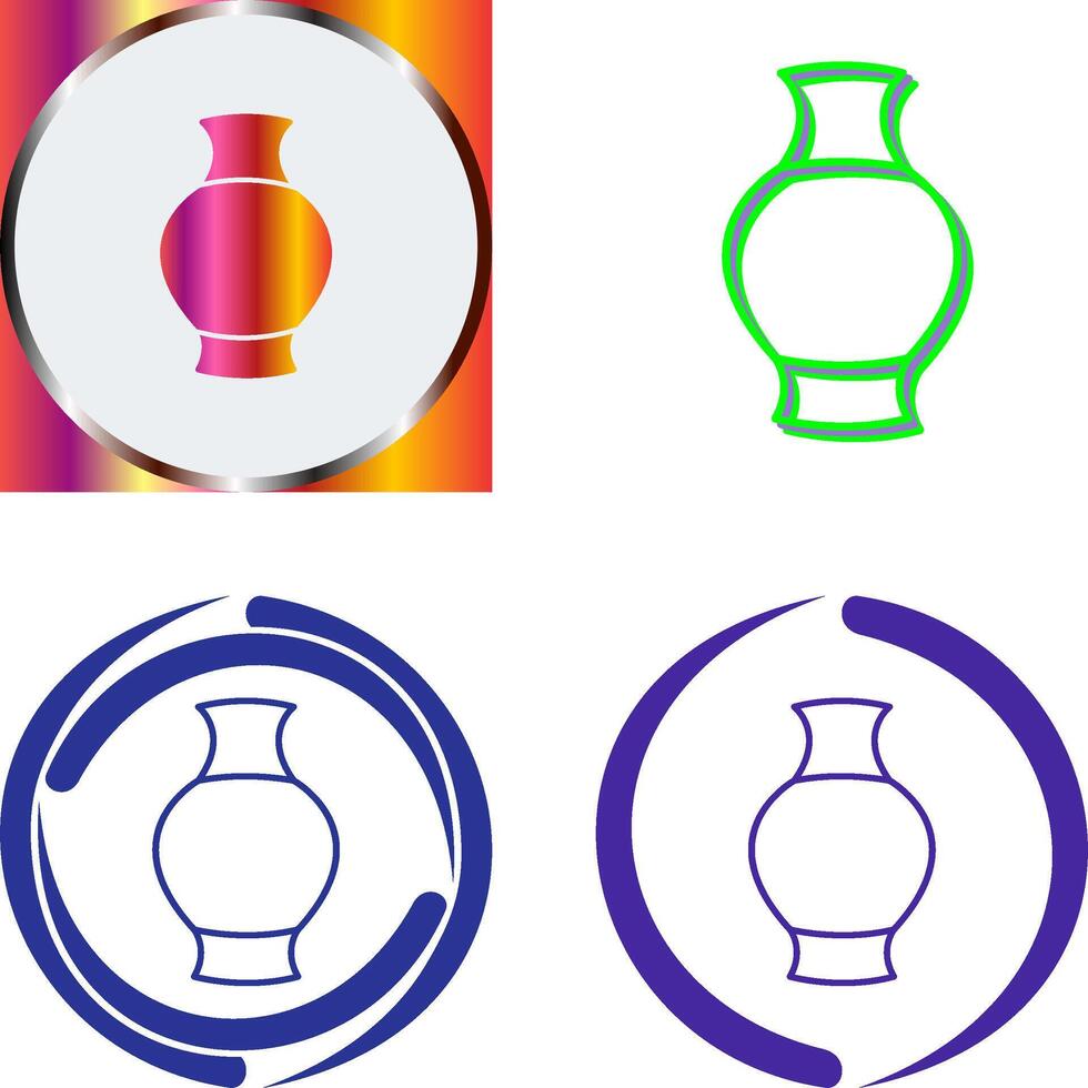 Antique Jar Icon Design vector