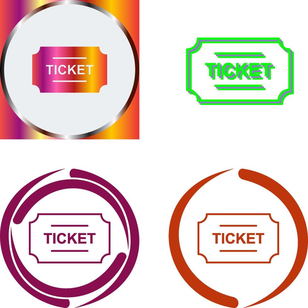 Tickets Icon Design vector