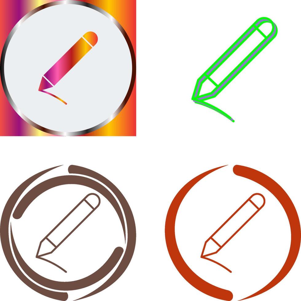 Pencil Icon Design vector