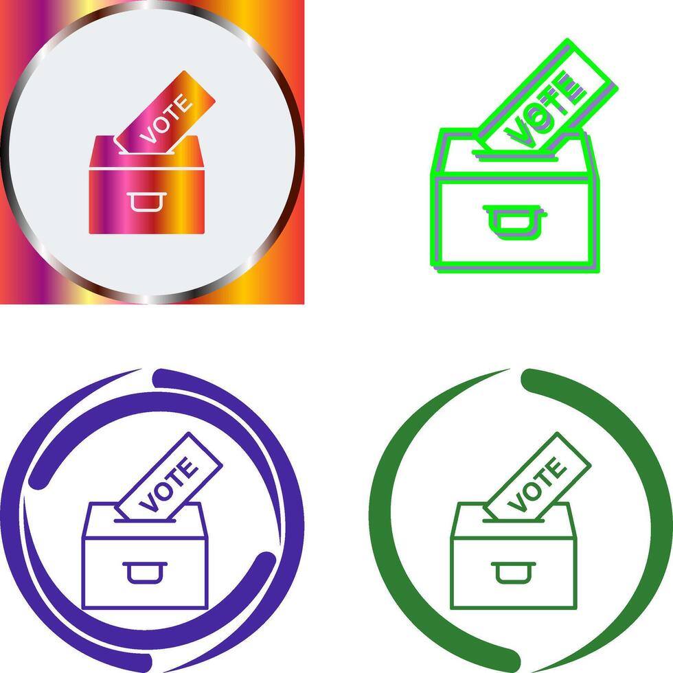 Casting Vote Icon Design vector