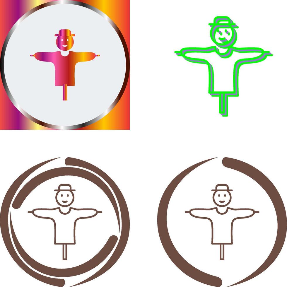 Scare Crow Icon Design vector