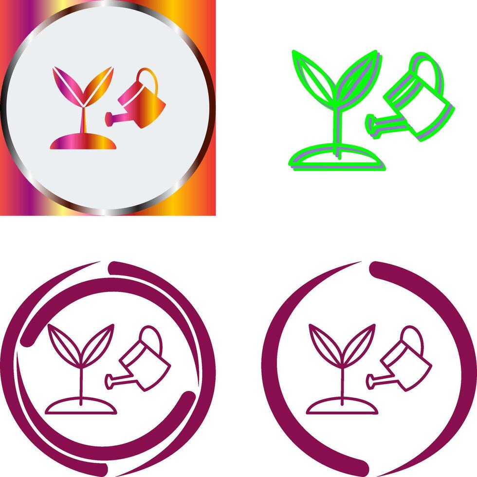 Growing Plant Icon Design vector