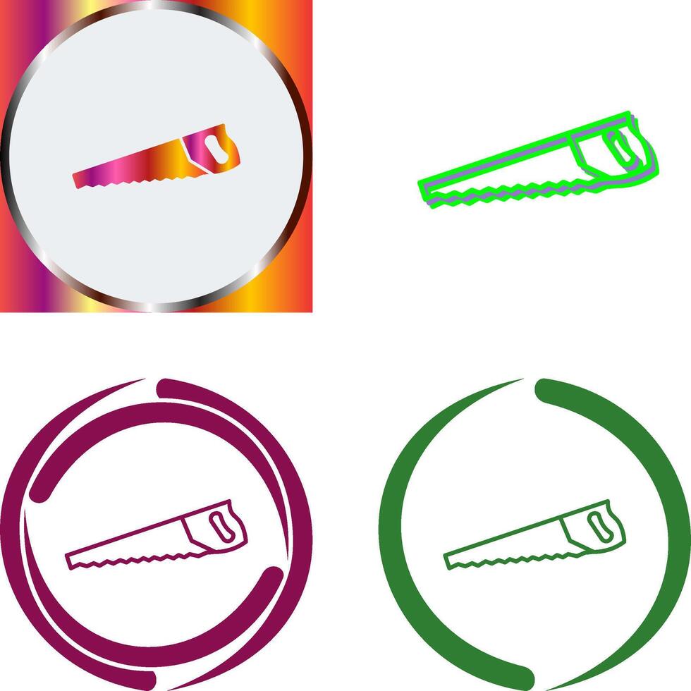 Handsaw Icon Design vector