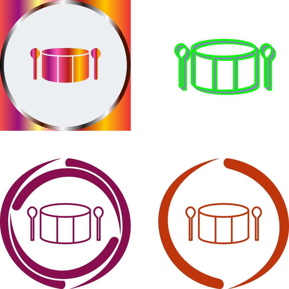 Drum Icon Design vector