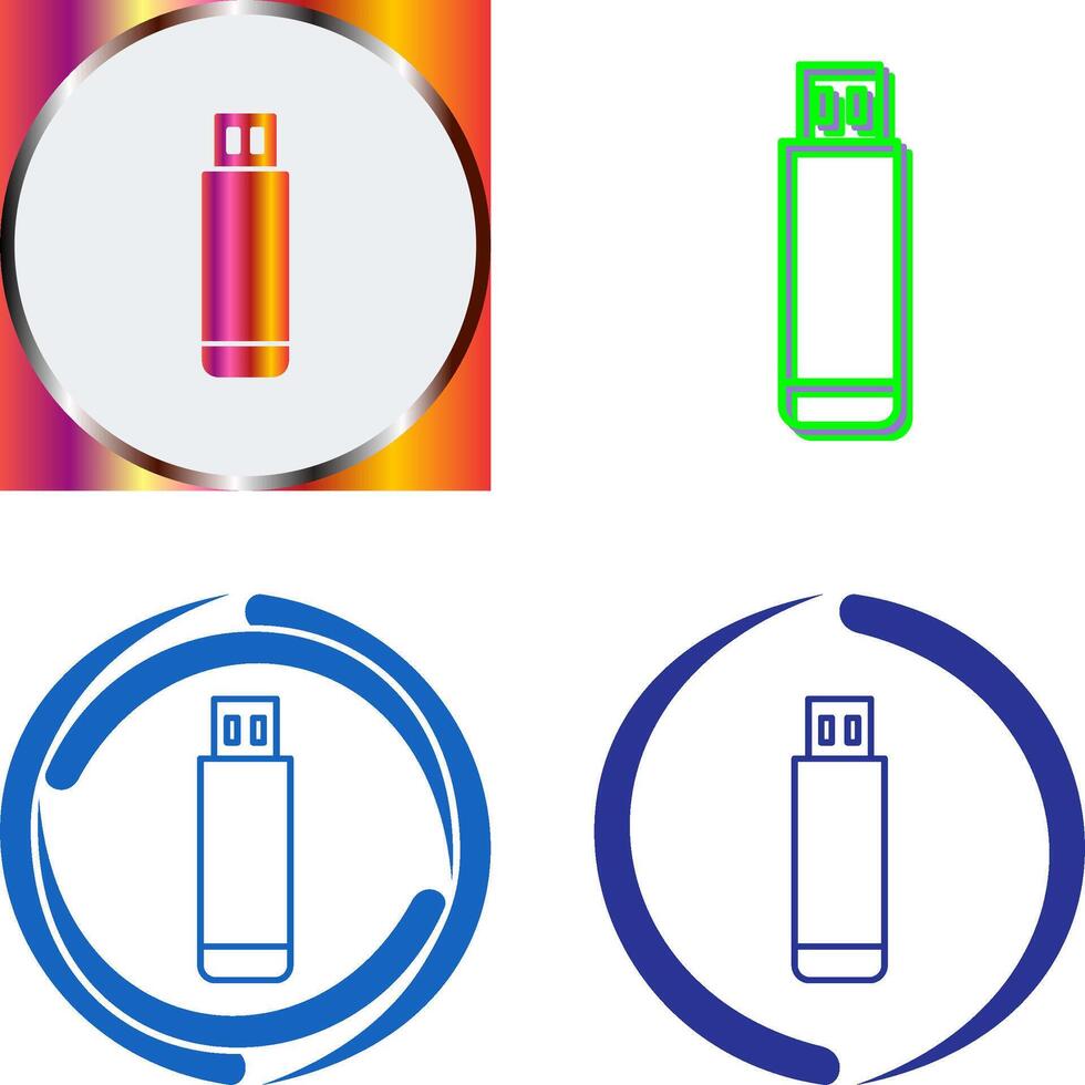 USB Drive Icon Design vector