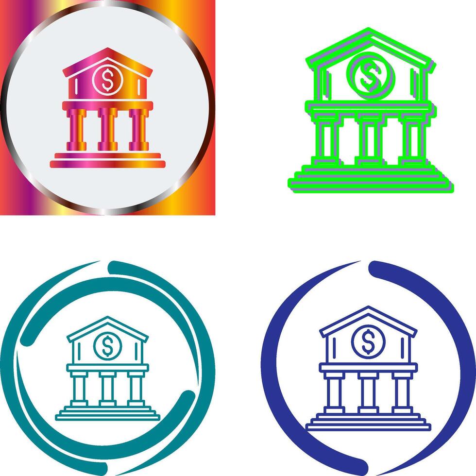 Bank Icon Design vector