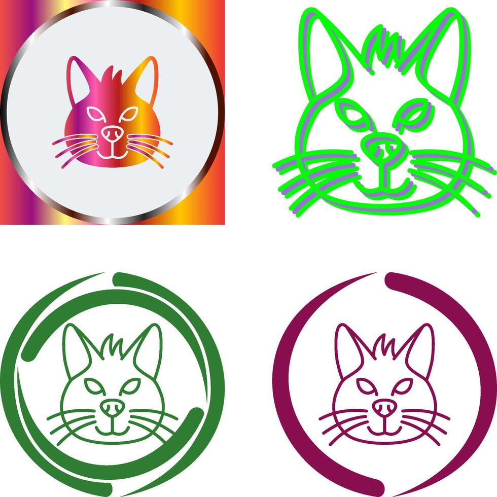 Cat Icon Design vector