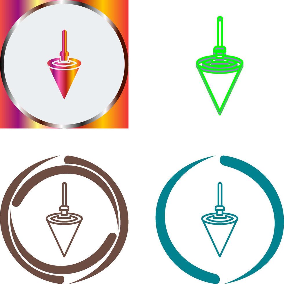 Plumb Bob Icon Design vector