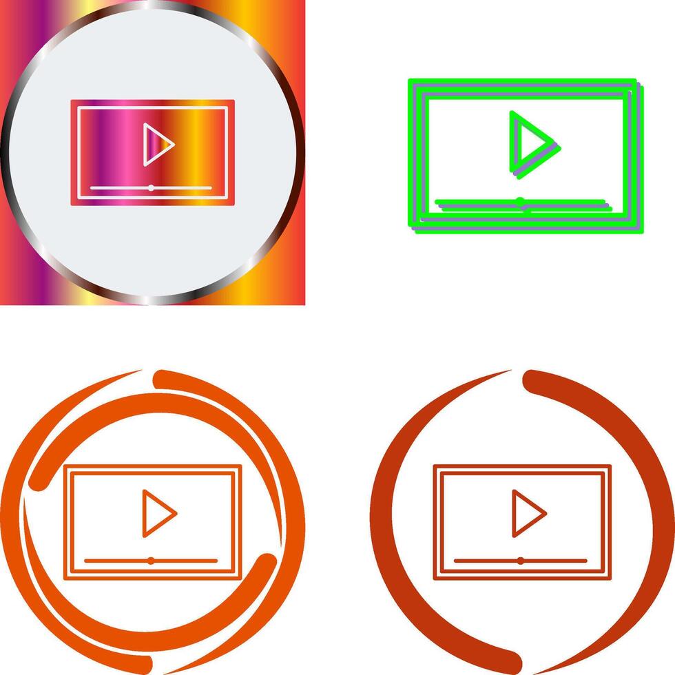 Screening Icon Design vector
