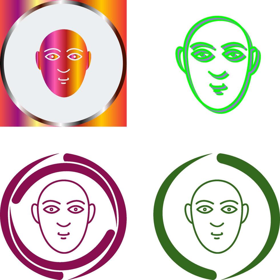 Human Face Icon Design vector