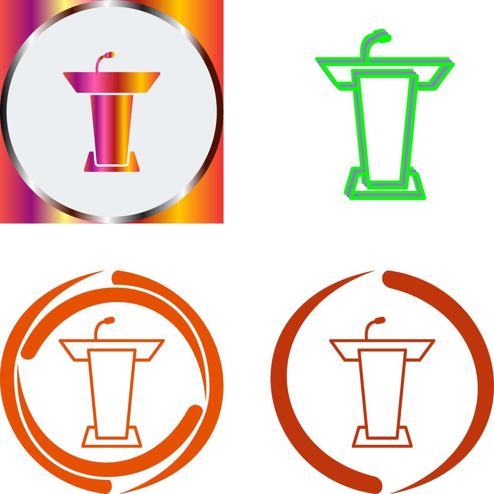 Podium Icon Design vector