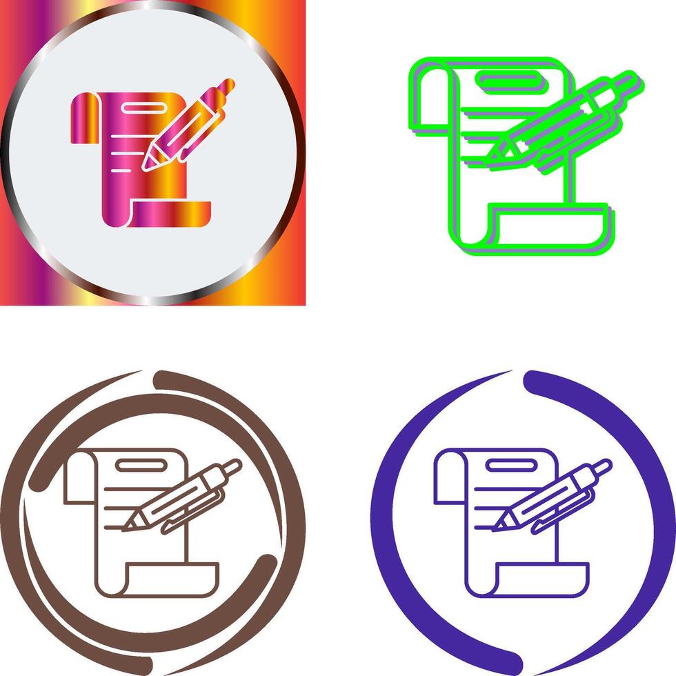 Contract Icon Design vector