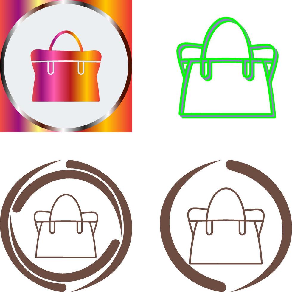 Bag Icon Design vector
