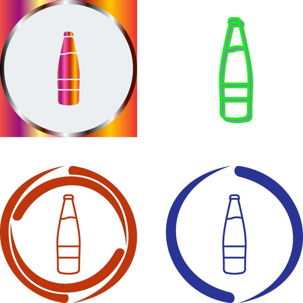 Beer Bottle Icon Design vector