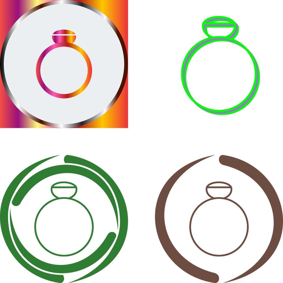 Ring Icon Design vector