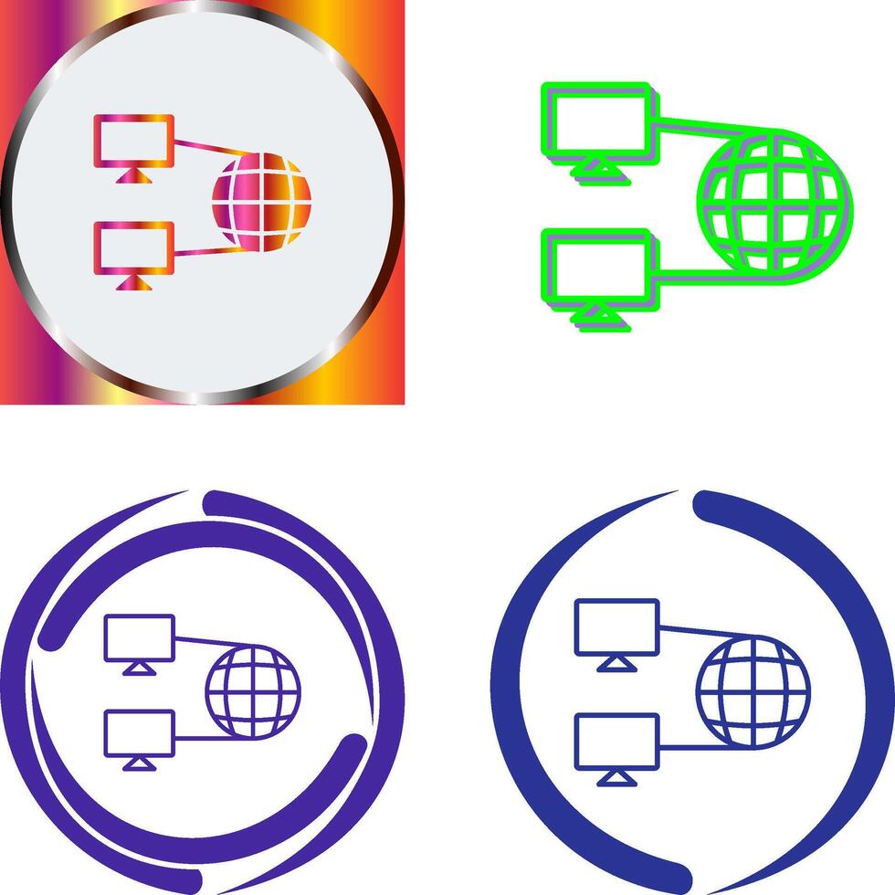 Internet Connectivity Icon Design vector