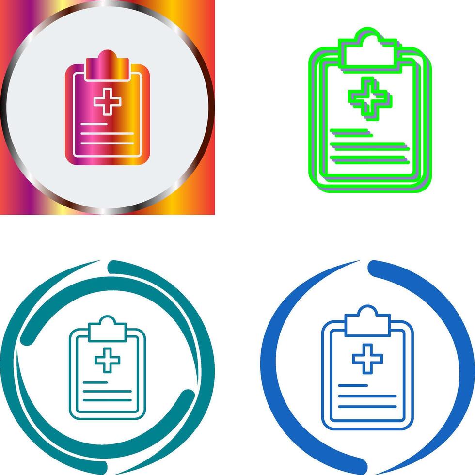 Prescription Icon Design vector