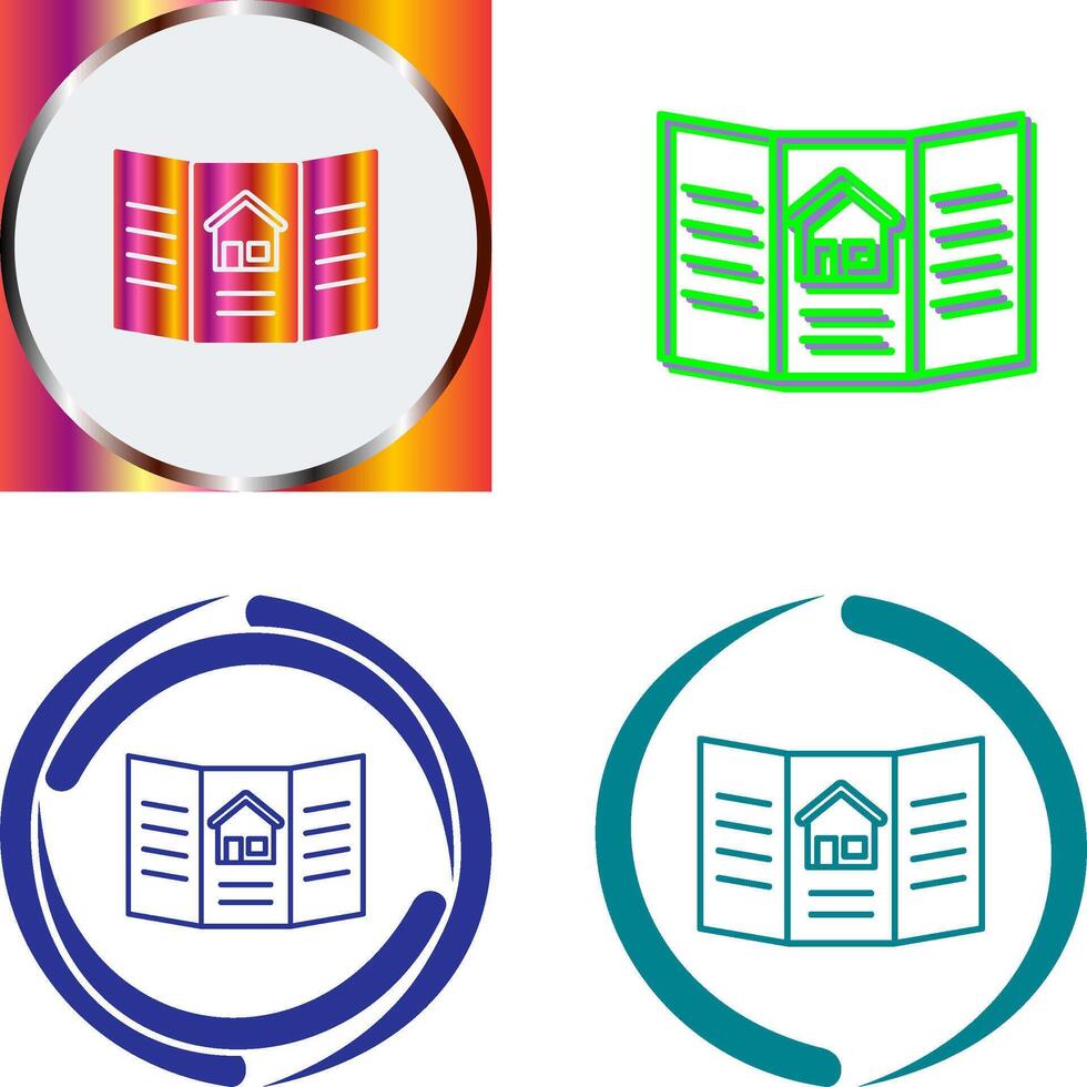 Brochure Icon Design vector