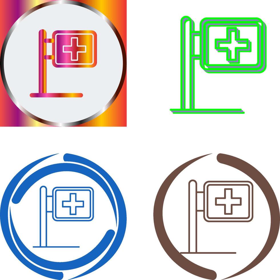 Signboard Icon Design vector