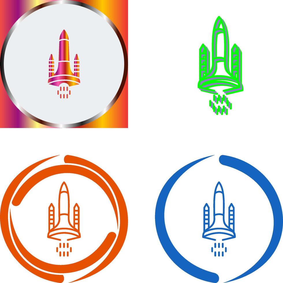 Space Shuttle Icon Design vector