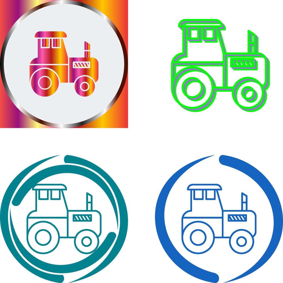 Tractor Icon Design vector