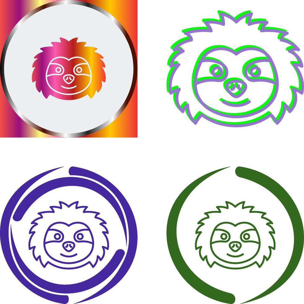 Sloth Icon Design vector