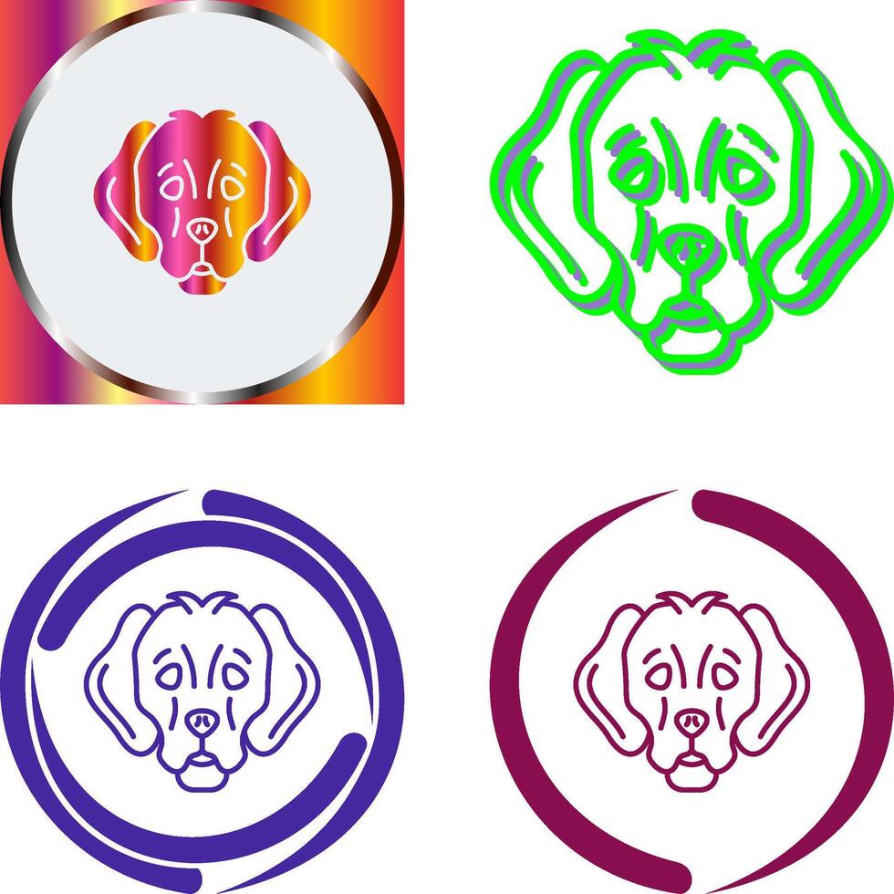 Dog Icon Design vector