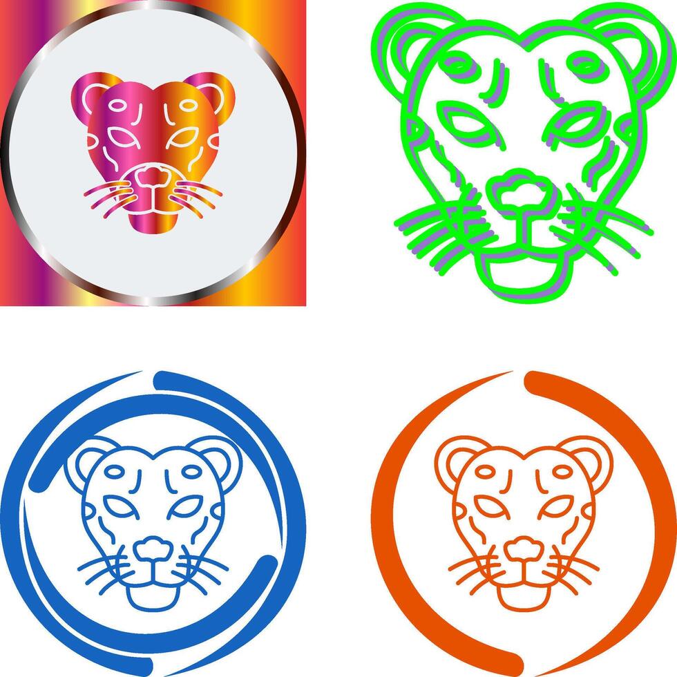 Cheetah Icon Design vector