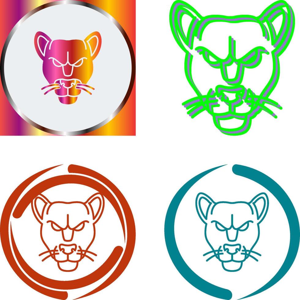 Black Panther Icon Design vector