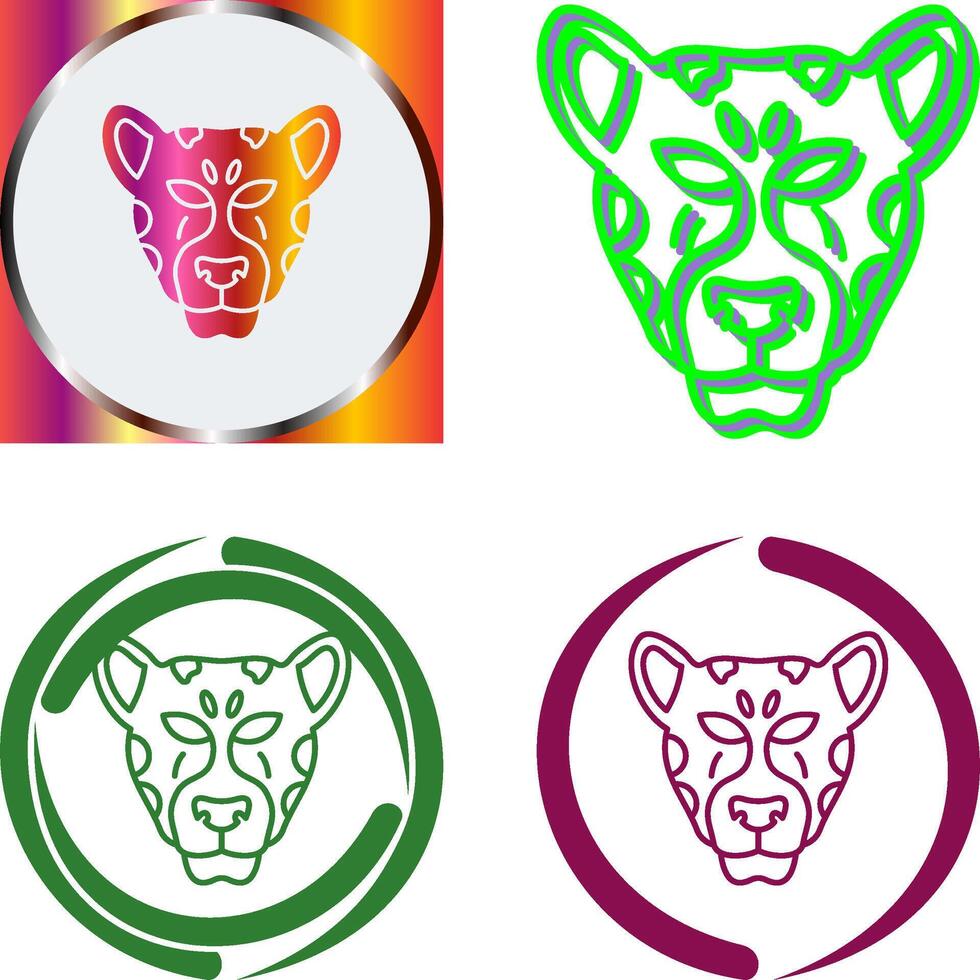 leopard Icon Design vector
