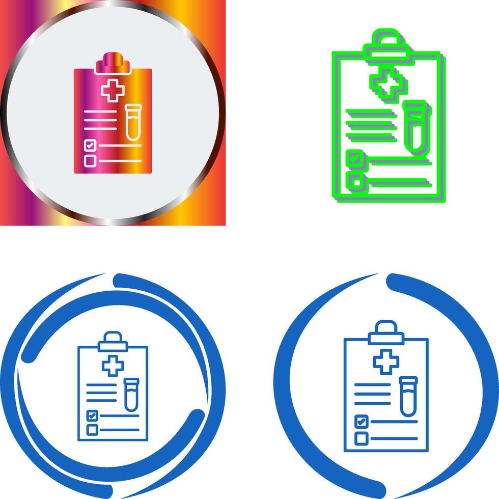 Medical Report Icon Design vector