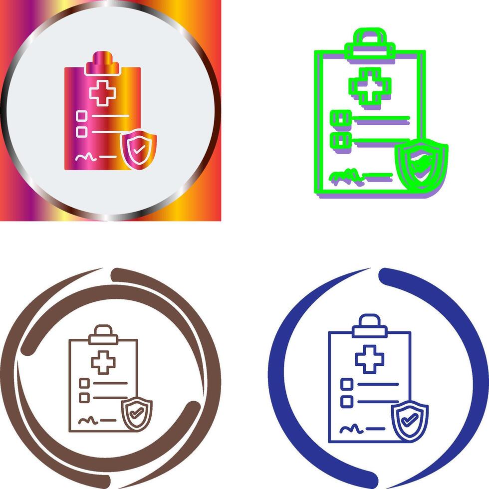 Health Protection Icon Design vector