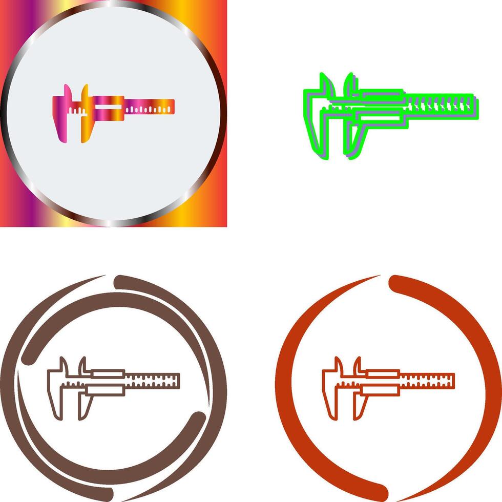 Calipers Icon Design vector