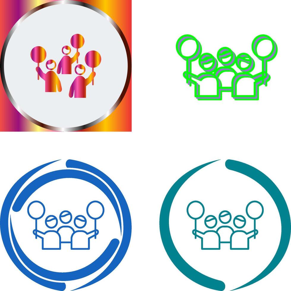 Protest Icon Design vector