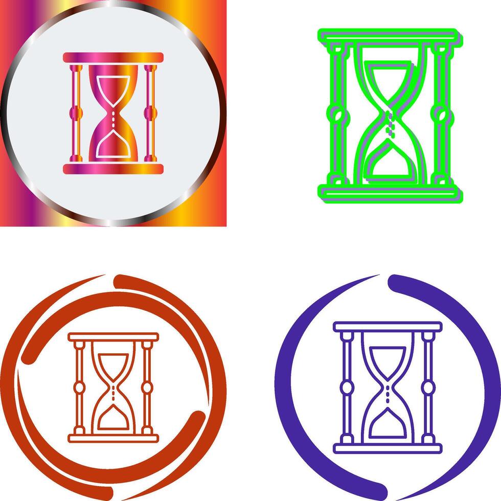 Hourglass Icon Design vector