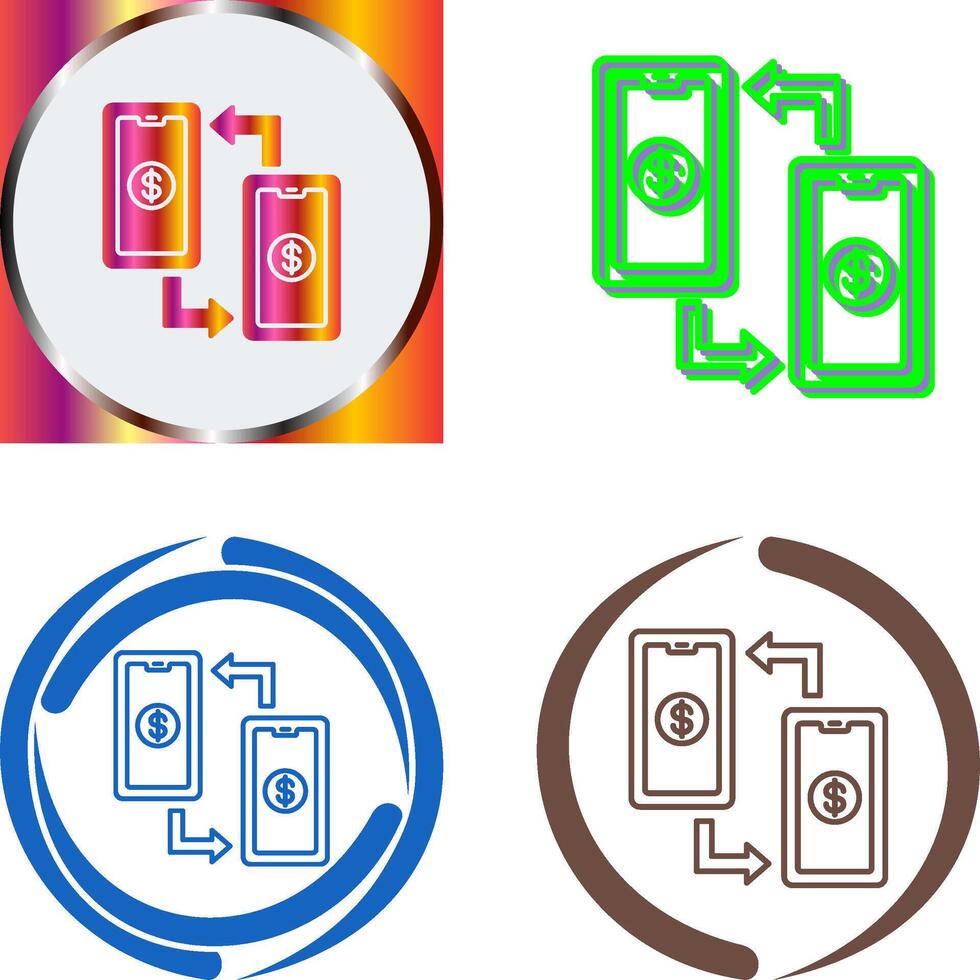 Transaction Icon Design vector